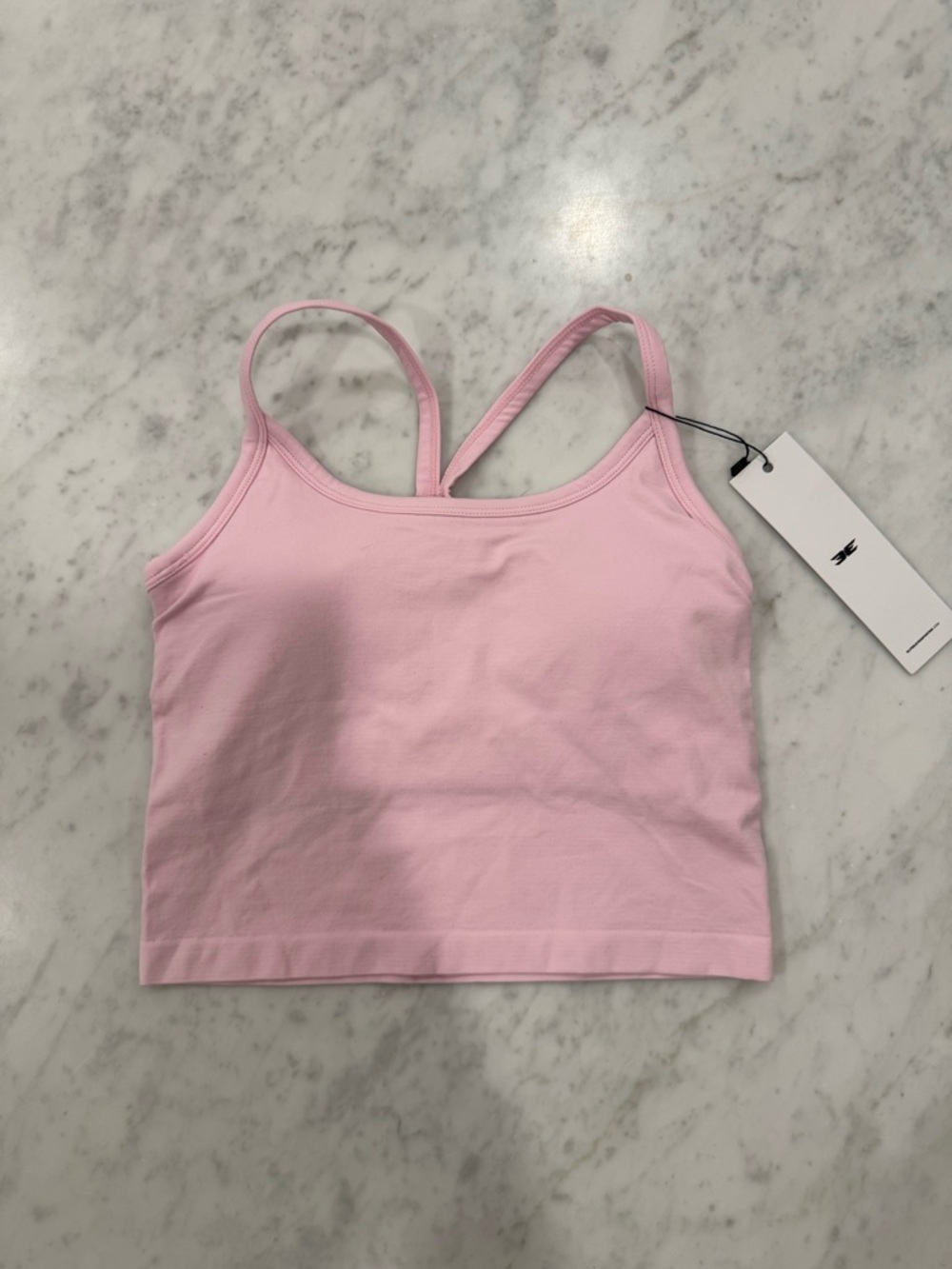 elite eleven baby pink tank top